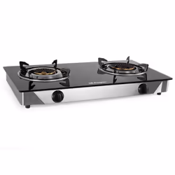 Orbegozo FO 2720, Nero, Acciaio inox, Superficie piana, Gas, 2 Fornello(i), 2 Fornello(i), Extra large