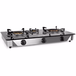 Orbegozo FO 3520, Nero, Acciaio inox, Superficie piana, Gas, 3 Fornello(i), 3 Fornello(i), Regolare