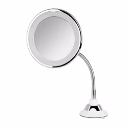 Orbegozo ESP 1020, Ventosa, Rotondo, Tavolo, Parete, Argento, Bianco, 10x, LED