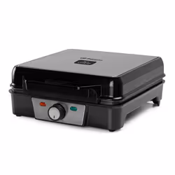 Orbegozo WL 2200, 4 waffle, Quadrato, Nero, Acciaio inox, Acciaio inox, Potenza, Temperatura, 1200 W