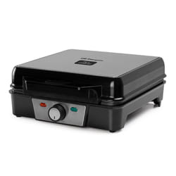 Orbegozo WL 2200 4 waffle 1200 W Nero, Acciaio inox