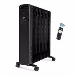 Orbegozo RAD 2510, Riscaldatore ambiente elettrico a olio, Olio, 24 h, Interno, Pavimento, Nero