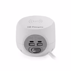 Orbegozo EN 4500 Caricabatterie per dispositivi mobili Universale Grigio, Bianco AC Carica wireless Ricarica rapida Interno