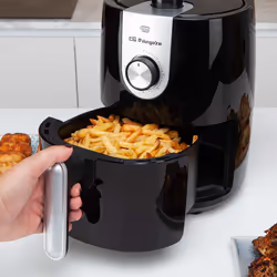 Orbegozo FDR 27 friggitrice Singolo 2,5 L Indipendente 1200 W Friggitrice ad aria calda Nero, Grigio - Vista aggiuntiva 4