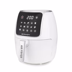 Orbegozo FDR 64, Friggitrice, 4 L, 200 °C, 60 min, Singolo, Nero, Acciaio inox, Bianco