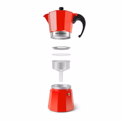 Orbegozo KFR 640 caffettiera manuale Moka Rosso - Vista aggiuntiva 7