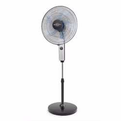 Orbegozo SF 1046, Ventilatore domestico con pale, Nero, Argento, Pavimento, 45 cm, 0 - 150 mm, Pulsanti