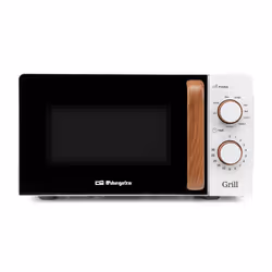 Orbegozo MIG 2142, Superficie piana, Microonde con grill, 20 L, 700 W, Manopola, Bianco