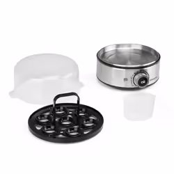 Orbegozo CU 5200 Pentolino per uova 7 uovo/uova 400 W Nero, Acciaio inox