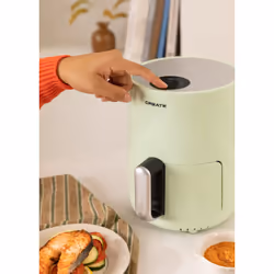 CREATE Air Fryer Singolo 1,5 L Indipendente 900 W Friggitrice ad aria calda Verde chiaro - Vista aggiuntiva 5