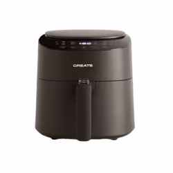 CREATE Fryer Air Pro Compact, Friggitrice ad aria calda, 3,5 L, 0,5 kg, 220 °C, Singolo, Nero