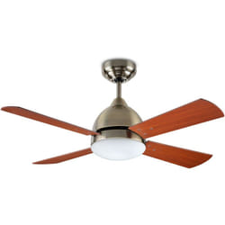 Efectoled - leds C4 Forlight Borneo Ventilatore da Soffitto E27 Patina Teak