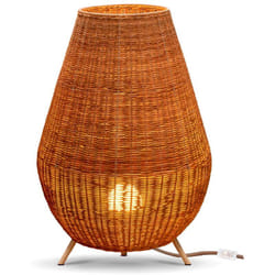 Newgarden - saona 70 cm di altezza. Lampada decorativa con cavo di iuta per interni ed esterni. Luce led calda o fredda. Prodotto in Spagna
