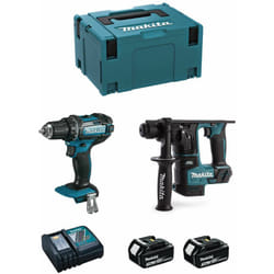 Makita - Kit MPK18223A (DDF482 + DHR171 + 2 x 3,0 Ah + DC18RC + makpac 3)