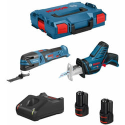 Bosch - Kit 12V B12GSAGOP2bat3a-40 (gsa 12V-14 + gop 12V-28 + 2 x 3,0 Ah + GAL12V-40 + L-Boxx 102)