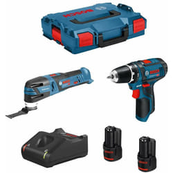 Bosch - Kit 12V B12GSRGOP2bat3a-40 (gsr 12V-15 + gop 12V-28 + 2 x 3,0 Ah + GAL12V-40 + L-Boxx 102)