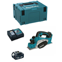 Makita - Pialla DKP180RTJ1 (1 x 5,0 Ah + DC18RC + makpac 3)