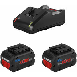 Power Set BOSCH (2 x 18V 8,0 Ah ProCORE + GAL18V-40)