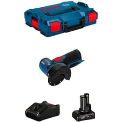 Bosch - Smerigliatrice gws 12V-76 (1 x 6,0 Ah + GAL12V-40 + L-Boxx 102)