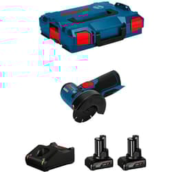Bosch - Smerigliatrice gws 12V-76 (2 x 6,0 Ah + GAL12V-40 + L-Boxx 102)