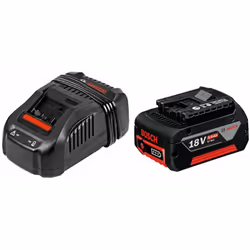 Power Set BOSCH (1 x 18V 5,0 Ah + GAL1880CV) Batteria BOSCH GBA 18V 5,0 Ah - Tecnologia COOLPACK con una durata fino al 100% ...
