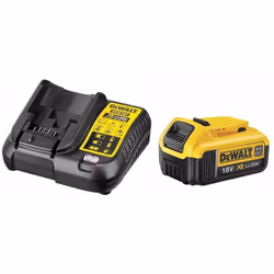 Power Set DeWALT (1 x 18V 4,0 Ah + DCB107) Batteria DeWALT DCB182 18V 4,0Ah - Tecnologia DeWALT XR Li-Ion : offre una maggior ...