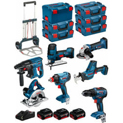 Bosch - Kit 18V BK702 (GST18V-LIS+GKS18V-LI+GBH18V-21+GWS18-125V-LI+GSR18V-55+GSA18V-LIC+GDX18V-180+ 3x5,0Ah+GAL18V-40+6xL-Boxx)