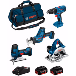 BOSCH Kit 18V BK403BAG Sega Universale BOSCH GSA 18 V-LI C Professional - Design compatto per molteplici applicazioni, anche ...