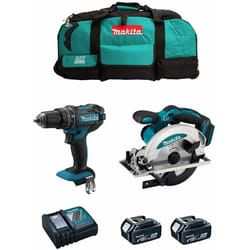 Makita - Kit MK203 (DHP482 + DSS610 + 2 x 5,0 Ah + DC18RC + LXT600)
