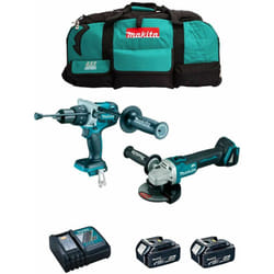 Makita - Kit MK210 (DHP481 + DGA504 + 2 x 5,0 Ah + DC18RC + LXT600)