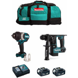 Makita - Kit MK215 (DTW1002 + DHR171 + 2 x 5,0 Ah + DC18RC + LXT600)