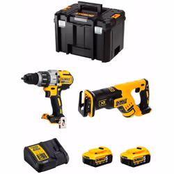 DeWALT Kit DWK218 Trapano a Percussione DeWALT DCD996 - Trapano a Percussione ad alta potenza grazie alla sua forte frequenza ...