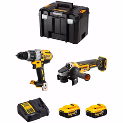 DeWALT Kit DWK221 Trapano a Percussione DeWALT DCD996 - Trapano a Percussione ad alta potenza grazie alla sua forte frequenza ...