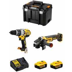 Dewalt - Kit DWK221 (DCD996 + DCG405 + 2 x 5,0 Ah + DCB115 + tstak vi)