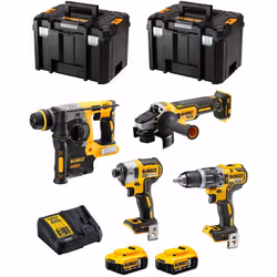 DeWALT Kit DWK400 Trapano a Percussione DeWALT DCD796 - Motore con tecnologia brushless per un'eccellente efficienza - Il des ...