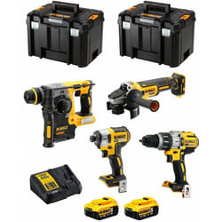 Dewalt - Kit DWK401 (DCD996 + DCH273 + DCG405 + DCF887 + 2 x 5,0 Ah + DCB115 + 2 x tstak vi)