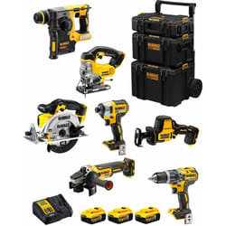 Kit DWK702 (DCD796 + DCH273 + DCG405 + DCF887 + DCS331 + DCS391 + DCS369 + 3 x 5,0 Ah + DCB115 + Caddy 3en1) - Dewalt