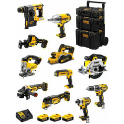 Kit DWK1102 (DCD796+DCH273+DCG405+DCF887+DCF899H+DCS331+DCS391+ DCS355+DCP580+DCS369+DCL050+ 3x5,0Ah +DCB115 +Caddy 3en1) - Dewalt