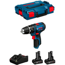 Bosch - Trapano a Percussione gsb 12V-15 (2 x 6,0 Ah + GAL12V-40 + L-Boxx 102)