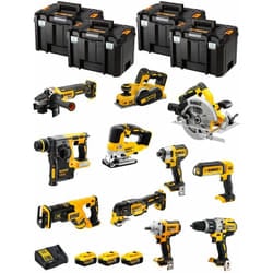 Kit DWK1101T (DCD996+DCH273+DCG405+DCF887+DCF894+DCS334+DCS570+ DCS355+DCP580+DCS367+DCL050+ 3x5,0Ah + DCB115+4xTSTAK vi) - Dewalt