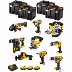 DeWALT Kit DWK900T Trapano a Percussione DeWALT DCD796 - Motore con tecnologia brushless per un'eccellente efficienza - Il de ...