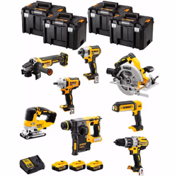 DeWALT Kit DWK801T Trapano a Percussione DeWALT DCD996 - Trapano a Percussione ad alta potenza grazie alla sua forte frequenz ...