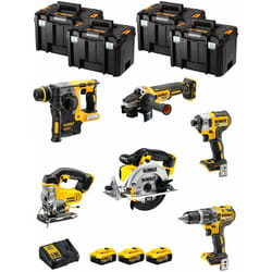 Dewalt - Kit DWK600T (DCD796 + DCH273 + DCG405 + DCF887 + DCS331 + DCS391 + 3 x 5,0 Ah + DCB115 + 4 x tstak vi)