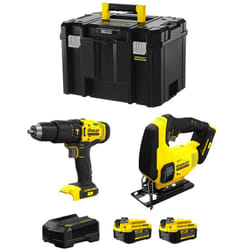 STANLEY FatMax Kit SVK205 (SFMCD711 + SFMCS600 + 2 x 4,0 Ah + Caricabatteria + TSTAK VI)