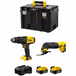 STANLEY FatMax Kit SVK207 Trapano a Percussione STANLEY FatMax SFMCD711 - Potente motore a 2 velocità che fornisce maggiore p ...