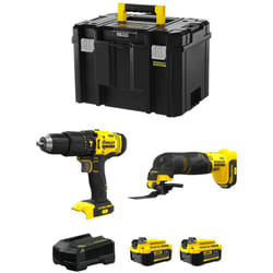 Stanley - FatMax Kit SVK207 (SFMCD711 + SFMCE500 + 2 x 4,0 Ah + Caricabatteria + tstak vi)