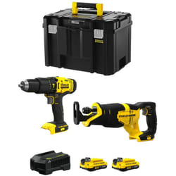 Stanley - FatMax Kit SVK208 (SFMCD711 + SFMCS300 + 2 x 2,0 Ah + Caricabatteria + tstak vi)