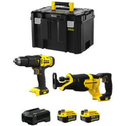 Stanley - FatMax Kit SVK209 (SFMCD711 + SFMCS300 + 2 x 4,0 Ah + Caricabatteria + tstak vi)