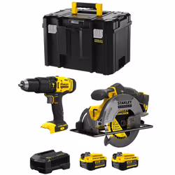STANLEY FatMax Kit SVK211 Trapano a Percussione STANLEY FatMax SFMCD711 - Potente motore a 2 velocità che fornisce maggiore p ...