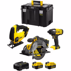 STANLEY FatMax Kit SVK305 Seghetto Alternativo STANLEY FatMax SFMCS600 - Azione a pendolo che fornisce maggiori prestazioni c ...